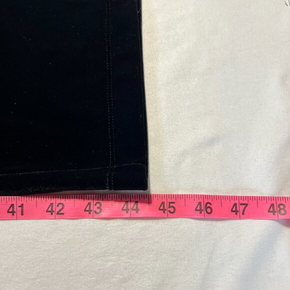 Coldwater creek 1X Black Velvet Pants Whimsy-Goth Glam - Picture 8 of 8